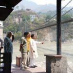 अल्केश्वर घाट के विकास कार्यों का कैबिनेट मंत्री धन सिंह रावत ने किया निरीक्षण